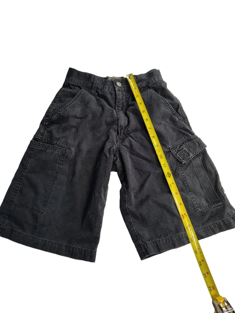 Boy's Vintage 90's Black Size 23 Quiksilver Everyday Cargo Shorts